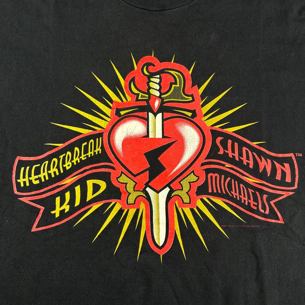 Vintage 1997 Shawn Michaels Heartbreak Kid WWF T-Shirt Mens XL HBK Wrestling Tee - Picture 5 of 12